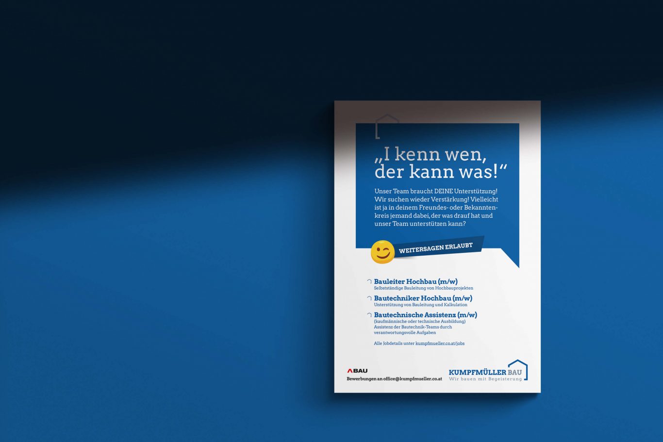 Kumpfmüller Bau Plakat